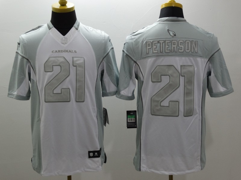 Men's Arizona Cardinals Patrick Peterson #21 White Jersey